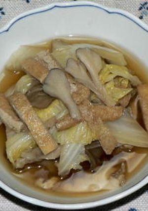 お揚げと白菜、舞茸の炊いたん-レシピのメイン写真