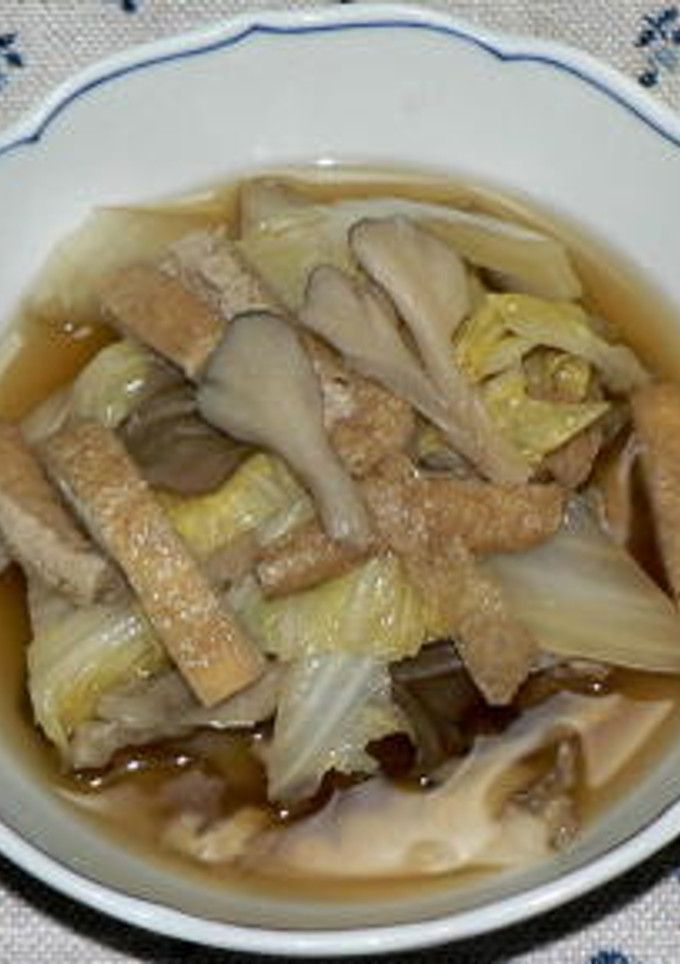 お揚げと白菜、舞茸の炊いたん-レシピのメイン写真