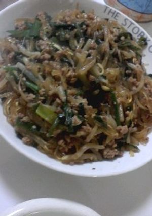 ひき肉と春雨の炒め物-レシピのメイン写真