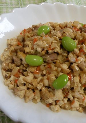 水切り不要☆ヘルシーな１品【炒り豆腐】-レシピのメイン写真
