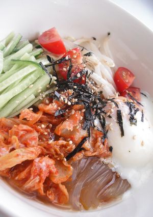 キムチ冷麺風ところてん-レシピのメイン写真
