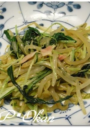 水菜ともやしベーコンの炒め物-レシピのメイン写真