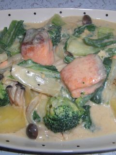 鮭の<豆乳>クリーム煮-レシピのメイン写真