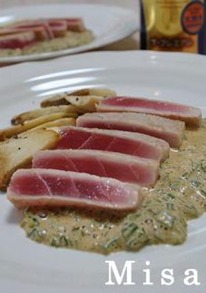 マグロのステーキオクラソース-レシピのメイン写真