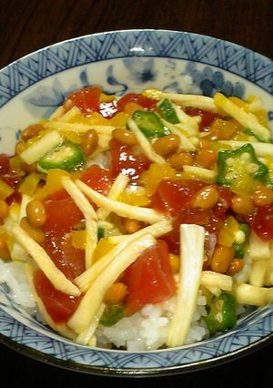 ネバネバばくだん丼!!-レシピのメイン写真