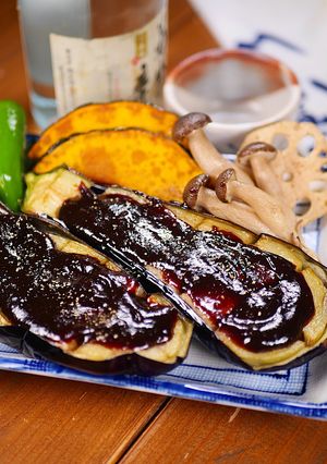 超濃厚甘口の田楽味噌がうまい🤭秋なすの味噌田楽🍁-レシピのメイン写真