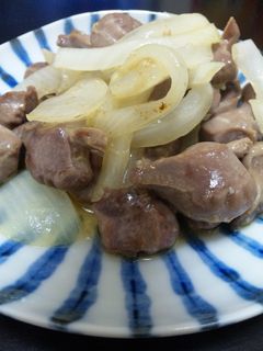 砂肝と玉葱の塩ダレ炒め-レシピのメイン写真