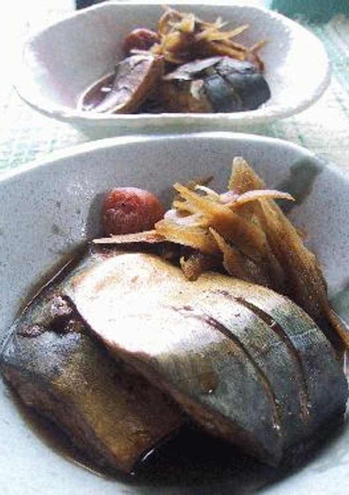 鯖と牛蒡のほうじ茶梅煮。-レシピのメイン写真