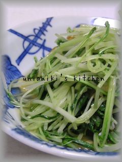 水菜のにんにく炒め-レシピのメイン写真