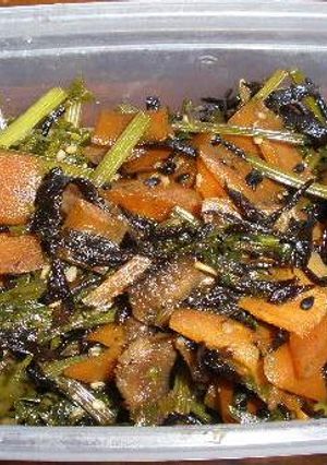 にんじん葉とひじきの佃煮-レシピのメイン写真