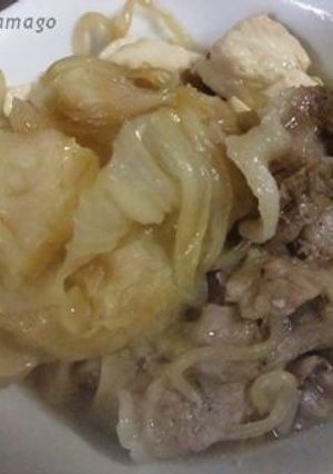 野菜たっぷりの肉鍋-レシピのメイン写真