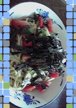 めんつゆで冷製ヘルシーパスタ-レシピのメイン写真