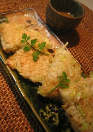 大和芋とキャベツのお焼き-レシピのメイン写真