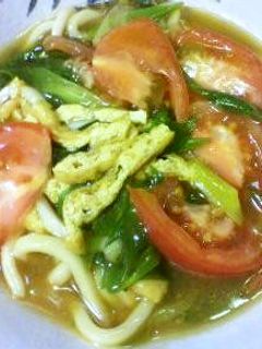 トマト入り❤京風カレーうどん-レシピのメイン写真
