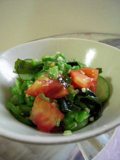 夏野菜(おくら・トマト)のネバトロサラダ-レシピのメイン写真
