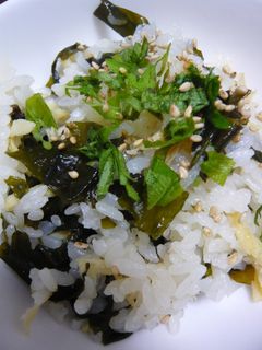 わかめとさきいかの炊き込みごはん-レシピのメイン写真
