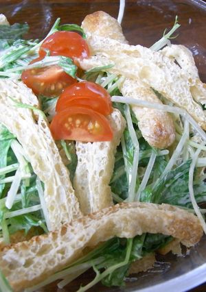 簡単☆水菜のサラダ-レシピのメイン写真