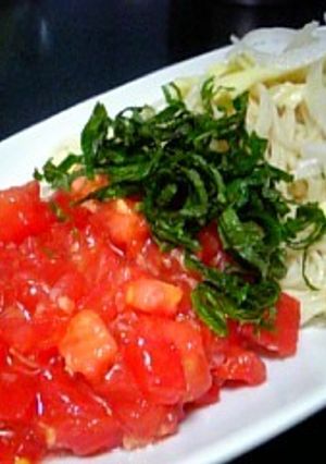 トマト冷製パスタ風-レシピのメイン写真