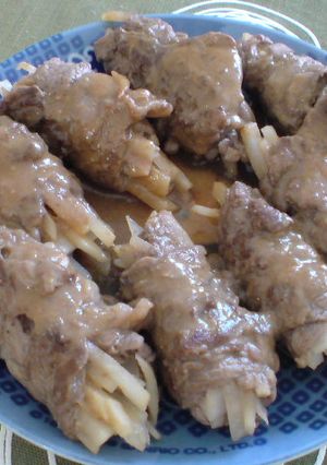 大根の牛肉巻き！！（みそ味）-レシピのメイン写真