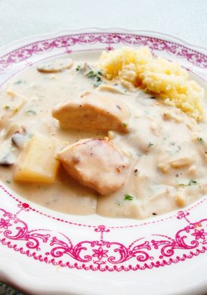 クリームマッシュルームスープ缶のチキン煮-レシピのメイン写真