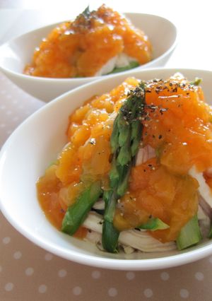 チキンとアスパラの野菜ジュレサラダ-レシピのメイン写真