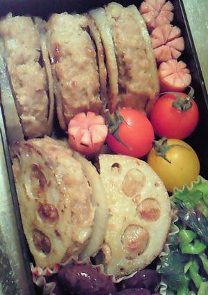 お弁当用☆ひき肉れんこん挟み焼き-レシピのメイン写真