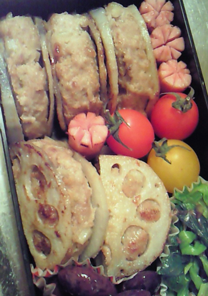 お弁当用☆ひき肉れんこん挟み焼き-レシピのメイン写真
