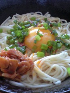 男の!釜玉ラー油うどん-レシピのメイン写真