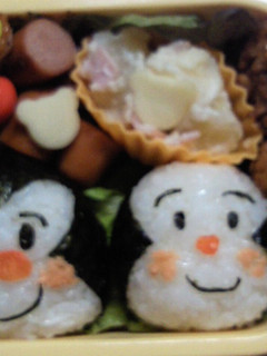 簡単キャラ弁おむすびまん&こむすびまん-レシピのメイン写真