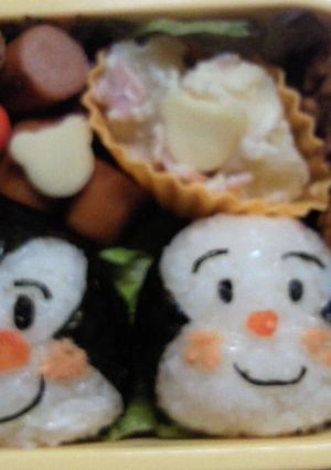 簡単キャラ弁おむすびまん&こむすびまん-レシピのメイン写真