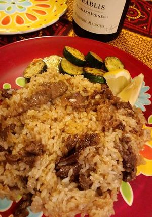 夏にぴったり！スパイシー牛肉ごはん-レシピのメイン写真
