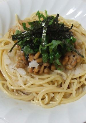 ☆簡単　納豆スパ-レシピのメイン写真