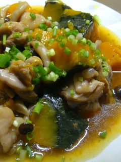 汁たっぷり~の鶏とかぼちゃ煮♪-レシピのメイン写真