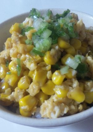 家カフェランチ★トロふわコーン丼-レシピのメイン写真