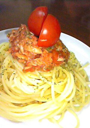 トマトとアンチョビの冷製パスタ-レシピのメイン写真