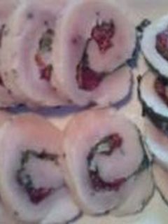 鶏ささ身で巻き巻きハム-レシピのメイン写真