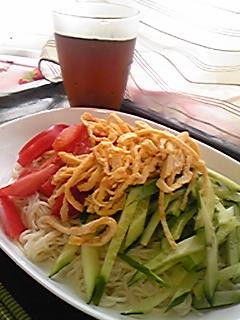 夏をのりきるサラダそうめん:梅サワー使用-レシピのメイン写真