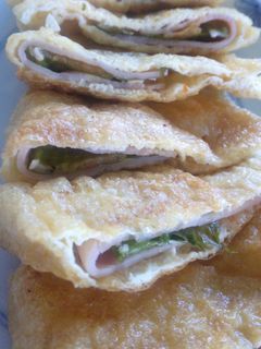 ハムチー大葉の油揚げおつまみ-レシピのメイン写真
