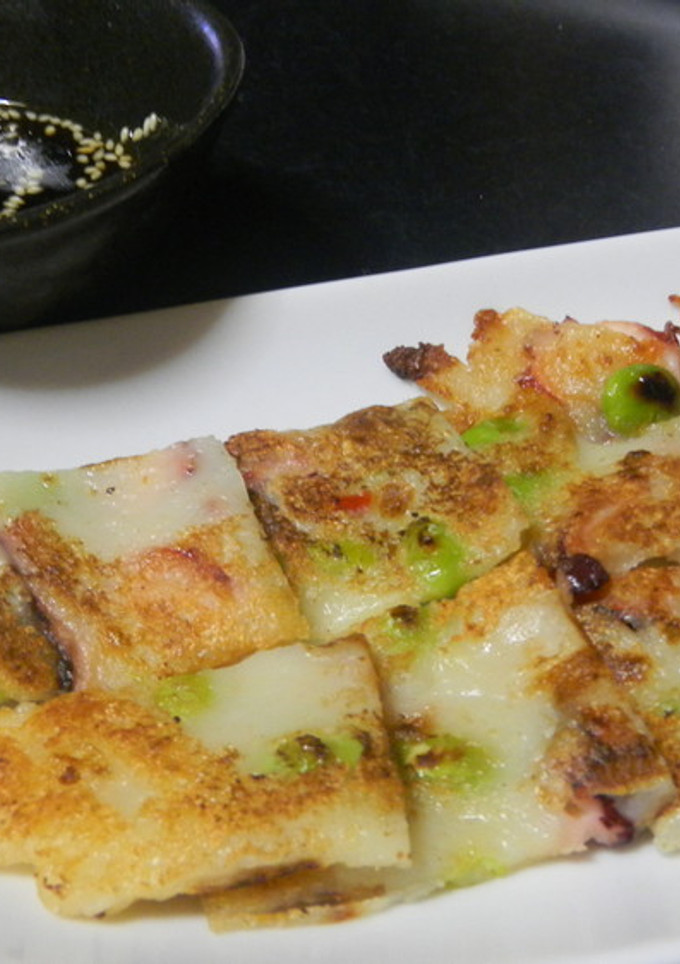 枝豆とたこのチジミ風-レシピのメイン写真