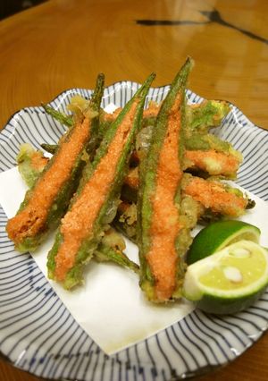 オクラの明太はさみ揚げ-レシピのメイン写真