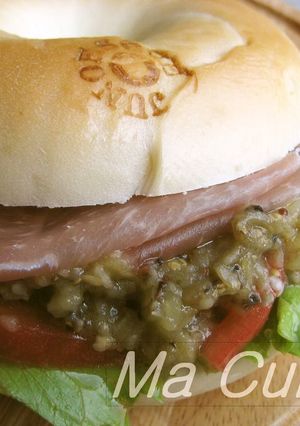 なすのベーグルサンド-レシピのメイン写真