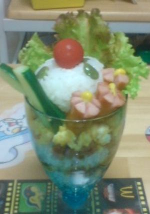 パーティーに簡単ライスパフェ♪-レシピのメイン写真