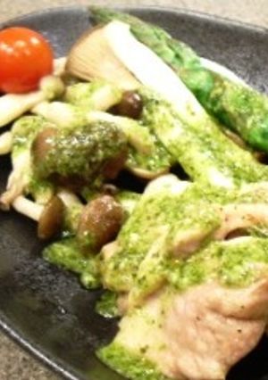 鶏肉のオーブン焼き☆バジルソース-レシピのメイン写真