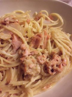 鮭のクリームパスタ-レシピのメイン写真