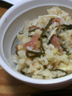 梅炊き込みご飯-レシピのメイン写真