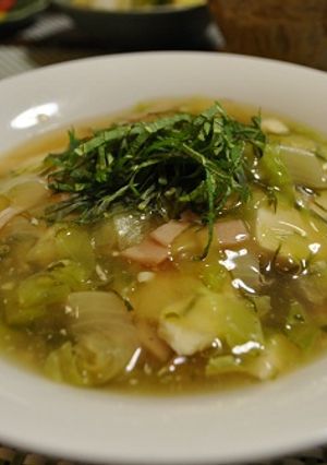 豆腐とハムのコンソメ煮。-レシピのメイン写真
