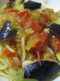 なすとフレッシュトマトのパスタ-レシピのメイン写真