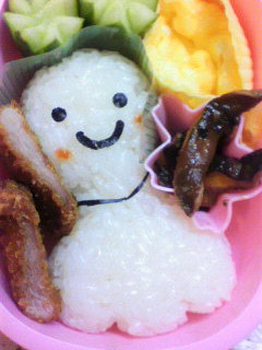 キャラ弁☆ てるてる坊主弁当-レシピのメイン写真