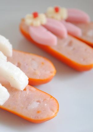 可愛いおかず❤ウインナーでビーチサンダル-レシピのメイン写真