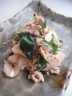 蒸し鶏と大葉のわさびレモンマリネ-レシピのメイン写真
